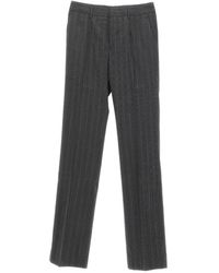 Alessandra Rich - Stripe Detailed Tailored Trousers - Lyst
