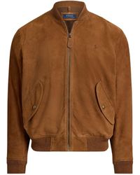 Polo Ralph Lauren - Suede Bomber Jacket - Lyst