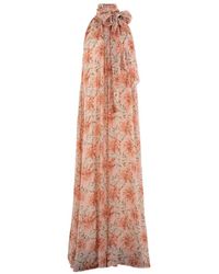Semicouture - Rosalind Floral Halterneck Dress - Lyst