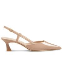 Stuart Weitzman - Pointed-Toe Patent Slingback Pumps - Lyst