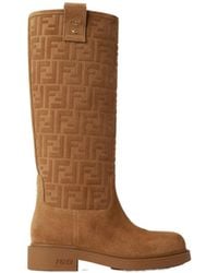 Fendi - Filo Ff Motif Boots - Lyst