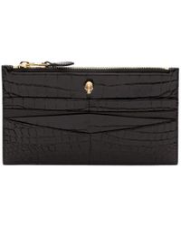 McQueen - Skull Embossed Wallet - Lyst