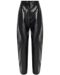 Givenchy - Wide Leg Leather Trousers - Lyst