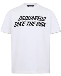 DSquared² - Slogan Print T-Shirt - Lyst