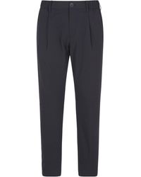 Herno - Seersucker Straight-Leg Trousers - Lyst