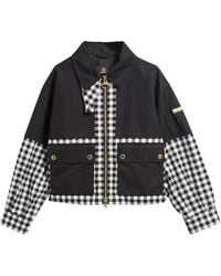 Barbour - Ginghampanel Cropped Utility Jacket - Lyst