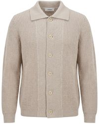 Lardini - Button-Up Knitted Cardigan - Lyst