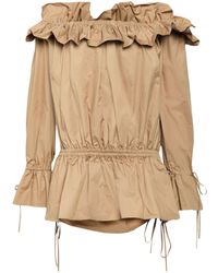 Saint Laurent - Off-The-Shoulder Top - Lyst