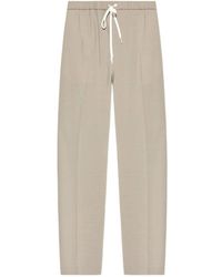 MM6 by Maison Margiela - Elasticated Waistband Drawstring Trousers - Lyst