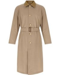 AURALEE - Long-Sleeved Coat - Lyst