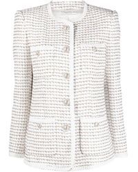 Alessandra Rich - Straight Hem Buttoned Jacket - Lyst