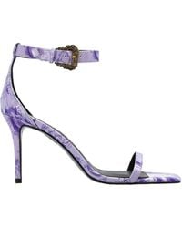Versace Jeans Couture - Couture Barocco Ankle-Strap Heeled Sandals - Lyst