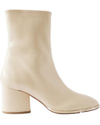 Aeyde - Solid Leather Ankle Boots - Lyst