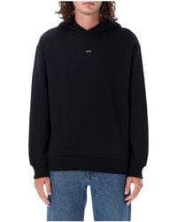 A.P.C. - Logo-Printed Long-Sleeved Hoodie - Lyst