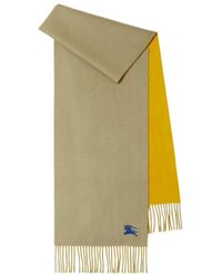 Burberry - Logo Patch Reversible Scarf - Lyst