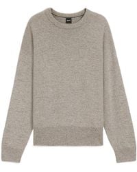 BOSS - Speckled Wool Sweater - Lyst