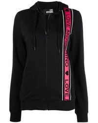 Moschino - Logo Printed Zipper Casual Jacket - Lyst