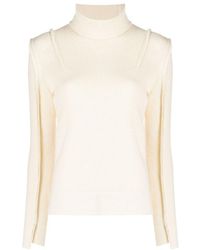 R13 - Rib High-Necked Wool Sweater - Lyst