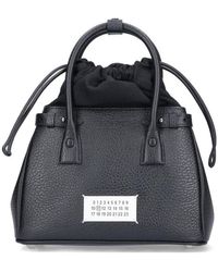 Maison Margiela - 5Ac Logo Patch Small Drawstring Tote Bag - Lyst