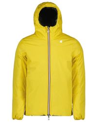 K-Way - Logo-Patch Hooded Padded Jacket - Lyst