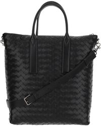 Bottega Veneta - Intrecciato Zipped North-South Tote Bag - Lyst