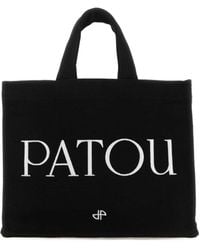 Patou - Logo Printed Small Top Handle Bag - Lyst