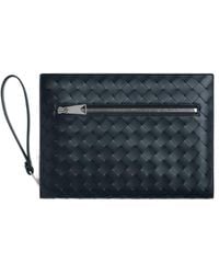 Bottega Veneta - Woven Zipped Clutch Bag - Lyst