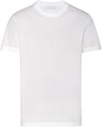 Prada - Logo-Patch Crewneck Three-Pack T-Shirts - Lyst