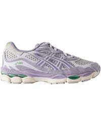Asics - Leather And Suede-Trimmed Mesh Sneakers - Lyst