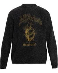 AllSaints - Patterned Crew-Neck Sweater - Lyst