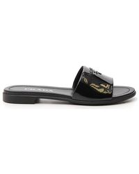 Prada - Logo Sandals - Lyst