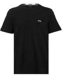 BOSS - Boss Embroidered Logo Crewneck T-Shirt - Lyst