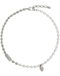 McQueen - Skull Embellished Necklace - Lyst