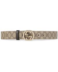 Gucci - Gg Supreme Pattern Belt - Lyst
