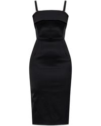 Dolce & Gabbana - Satin Midi Slip Dress - Lyst