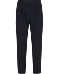Herno - Elasticated Waistband Cargo Trousers - Lyst