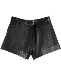 Sportmax - Belted Turn-Up Hem Shorts - Lyst