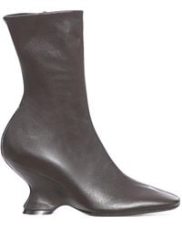 Dries Van Noten - Leather Bootie - Lyst