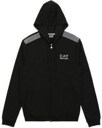 EA7 - Logo Zipper Casual Jacket - Lyst