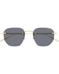 Montblanc - Eyewear Pilot Frame Sunglasses - Lyst