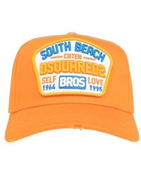 DSquared² - Logo-Patch Distressed Baseball Cap - Lyst