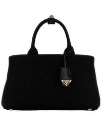 Prada - Logo-Embroidered Large Handbag - Lyst