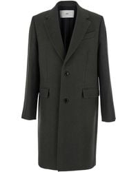 Ami Paris - Single-Breasted Coat - Lyst