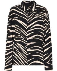 Zadig & Voltaire - Zebra Printed Buttoned Shirt - Lyst