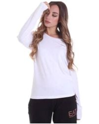 EA7 - Long-Sleeved T-Shirt With Round Neck - Lyst