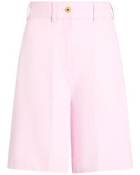 Patou - High Waist Bermuda Shorts - Lyst