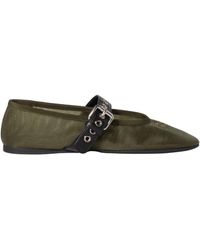 Miu Miu - Logo-Embroidered Ballerines - Lyst