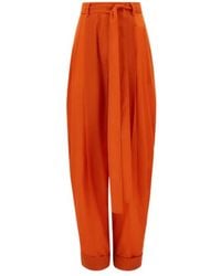 Ferragamo - Barrel Leg Trouser - Lyst