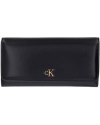 Calvin Klein - Leather Rfid Monogram Longfold Wallet - Lyst