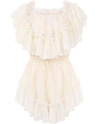 Chloé - Ruffled Playsuit - Lyst